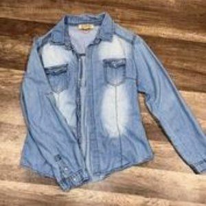 Long Sleeve Denim Button Down